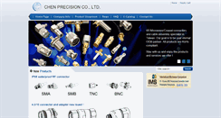 Desktop Screenshot of chenprecision.com